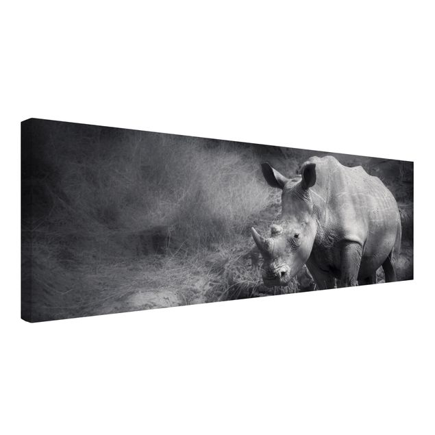 Wandbilder Afrika Lonesome Rhinoceros