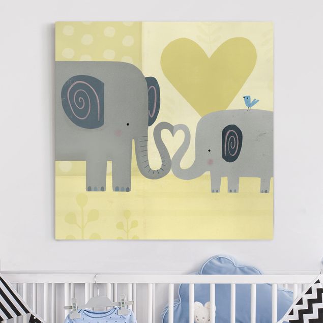 Wandbilder Elefanten Mama und ich - Elefanten