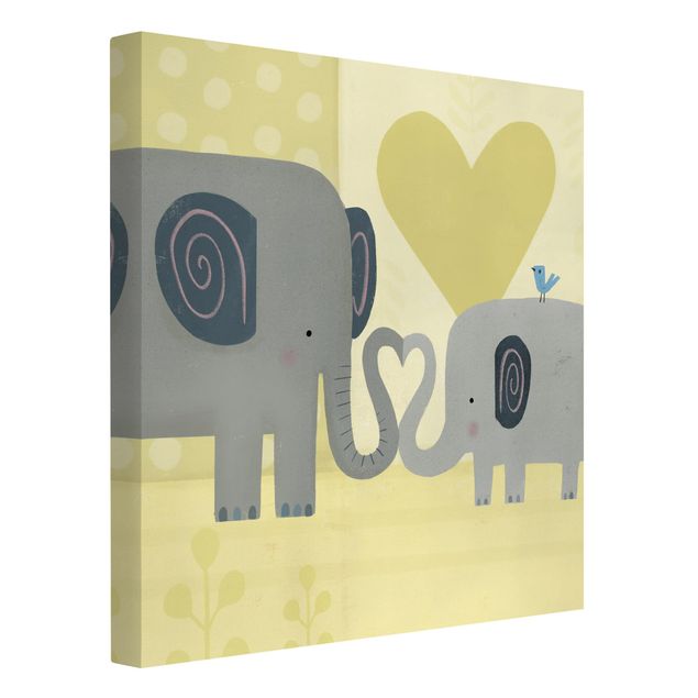 Wandbilder Liebe Mama und ich - Elefanten