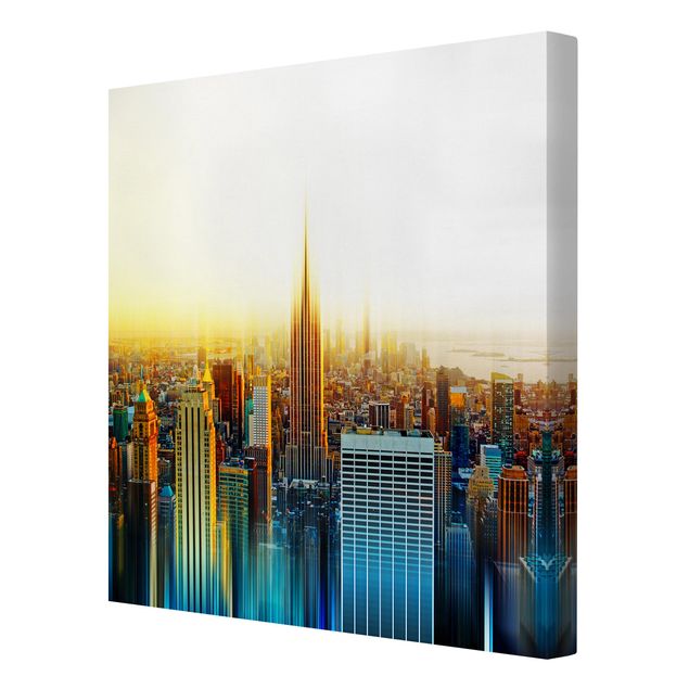 Skyline Leinwandbild Manhattan Abstrakt
