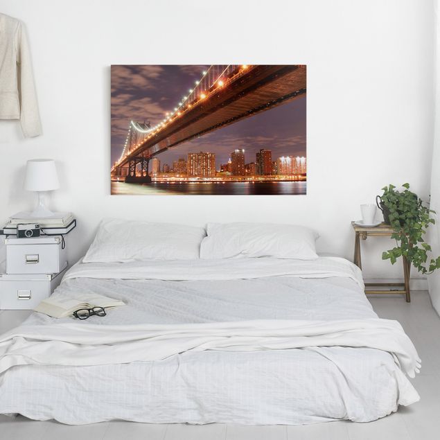 New York Leinwand Manhattan Bridge