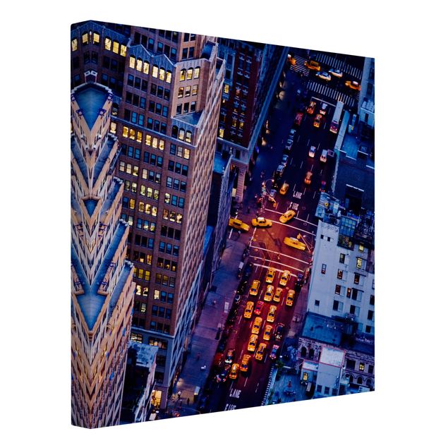 Skyline Leinwand Manhattans Taxilichter