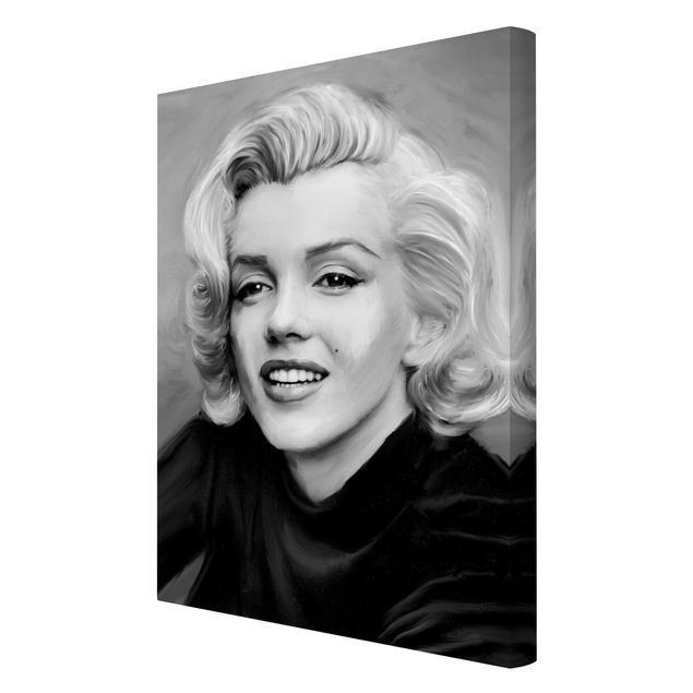 Wandbilder Schwarz-Weiß Marilyn privat