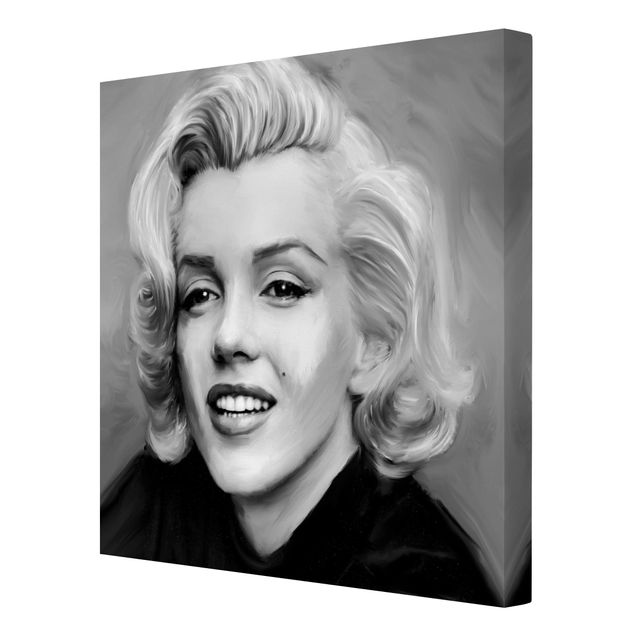 Wandbilder Schwarz-Weiß Marilyn privat