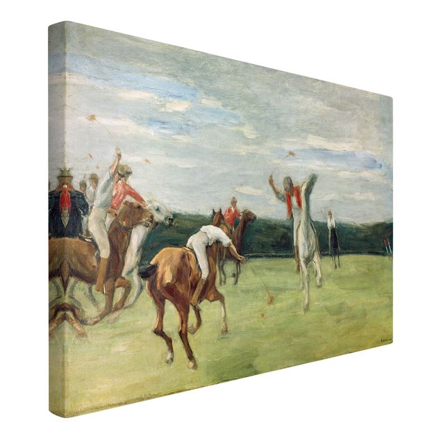 Wandbilder Kunstdrucke Max Liebermann - Polospieler im Jenisch-Park
