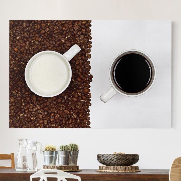 Wanddeko Küche Milchkaffee