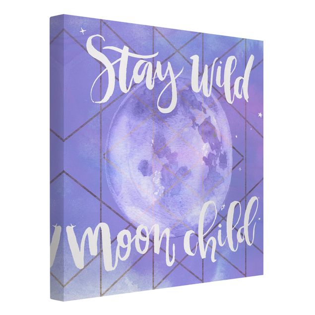 Wandbilder Spirituell Mond-Kind - Stay wild