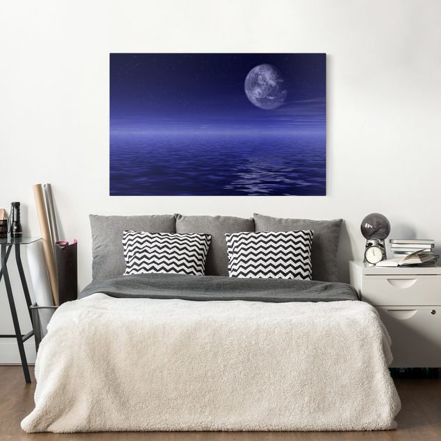 Wandbilder Landschaften Moon and Ocean