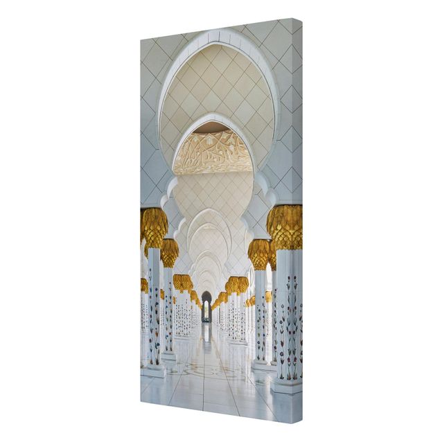 schöne Leinwandbilder Moschee in Abu Dhabi