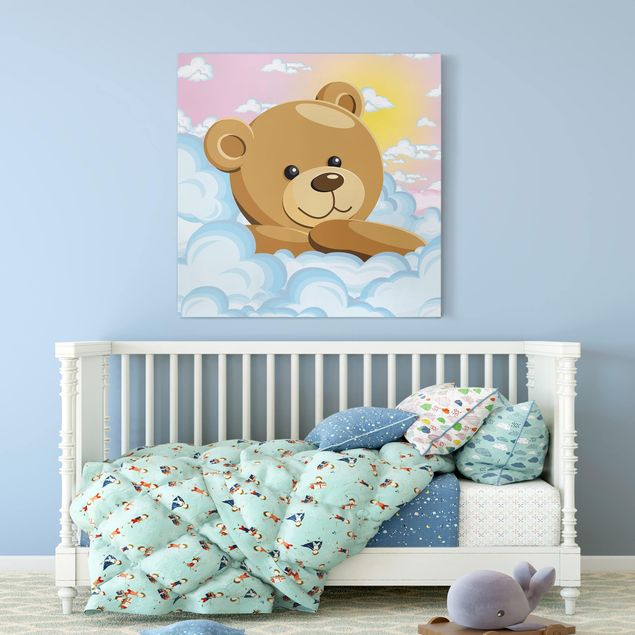 Wandbilder Modern Verträumter Teddy