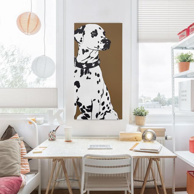 Leinwandbild Hund Dalmatiner