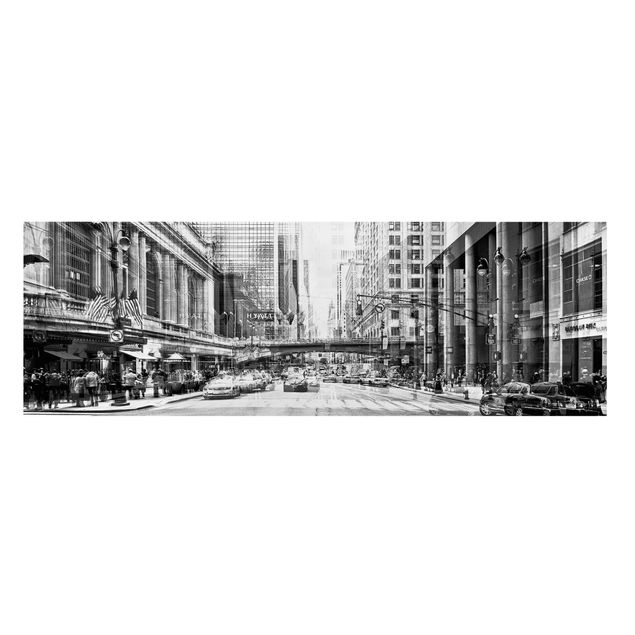 Skyline Leinwand NYC Urban schwarz-weiß