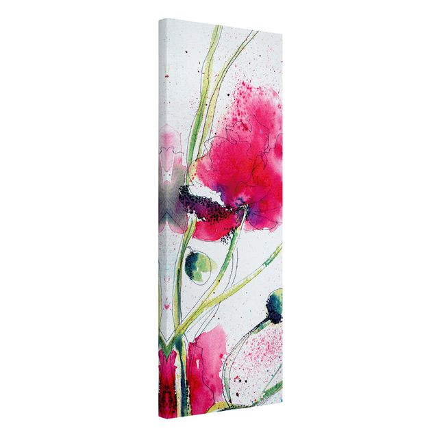 Leinwandbilder Blumen Painted Poppies