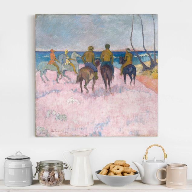 Impressionismus Bilder kaufen Paul Gauguin - Reiter am Strand