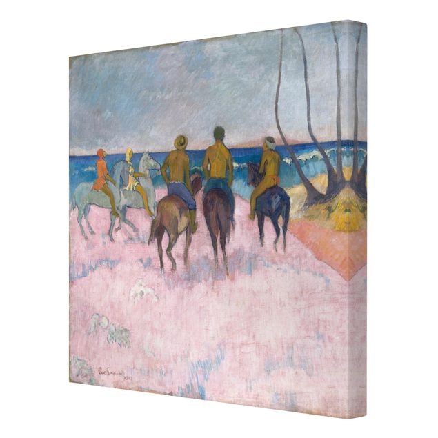 Wandbilder Kunstdrucke Paul Gauguin - Reiter am Strand