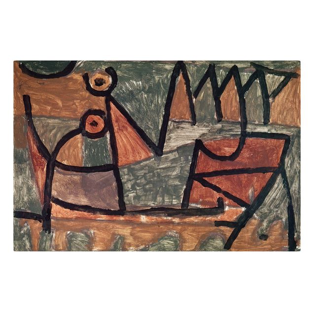 Leinwandbild abstrkt Paul Klee - Bootsfahrt