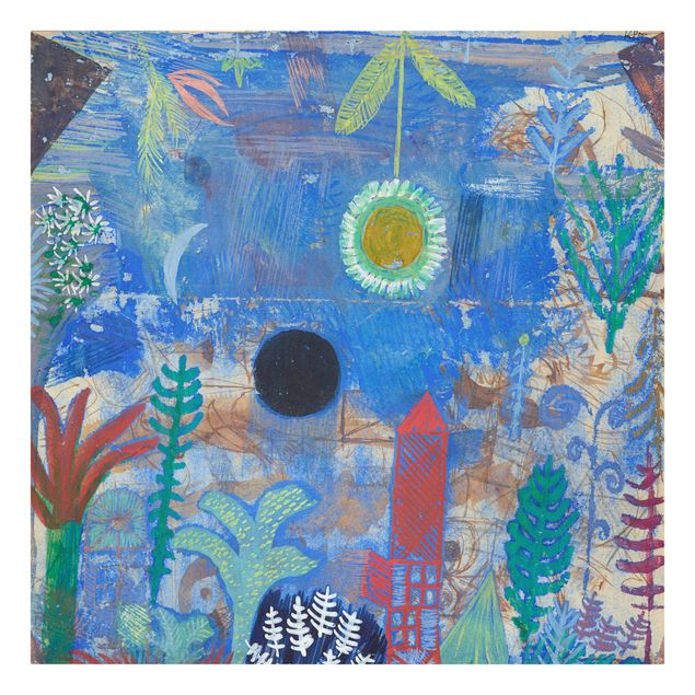 abstrakte Leinwandbilder Paul Klee - Versunkene Landschaft