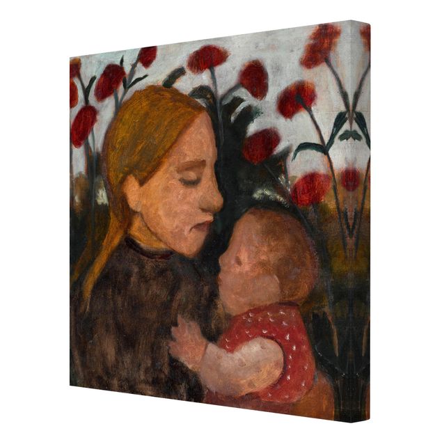 Wandbilder Portrait Paula Modersohn-Becker - Junge Frau mit Kind