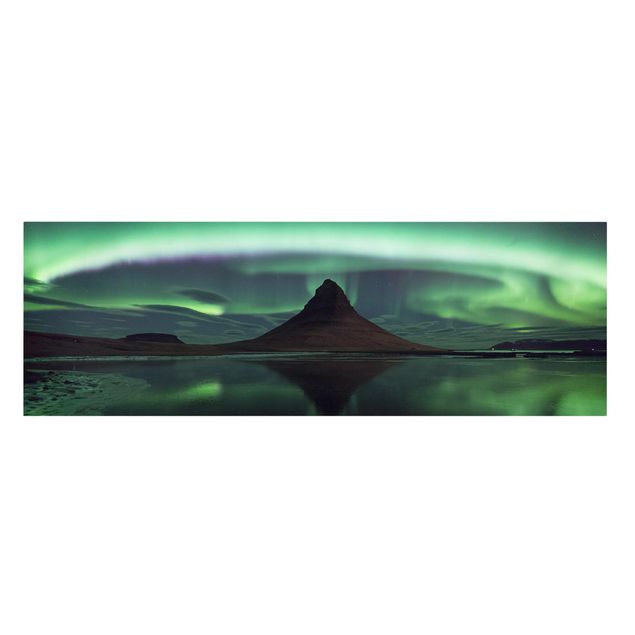 Natur Leinwand Polarlicht in Island