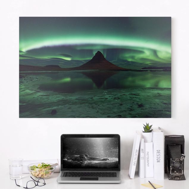 Küche Dekoration Polarlicht in Island