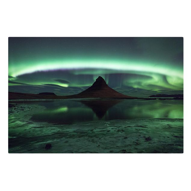 Leinwand Natur Polarlicht in Island