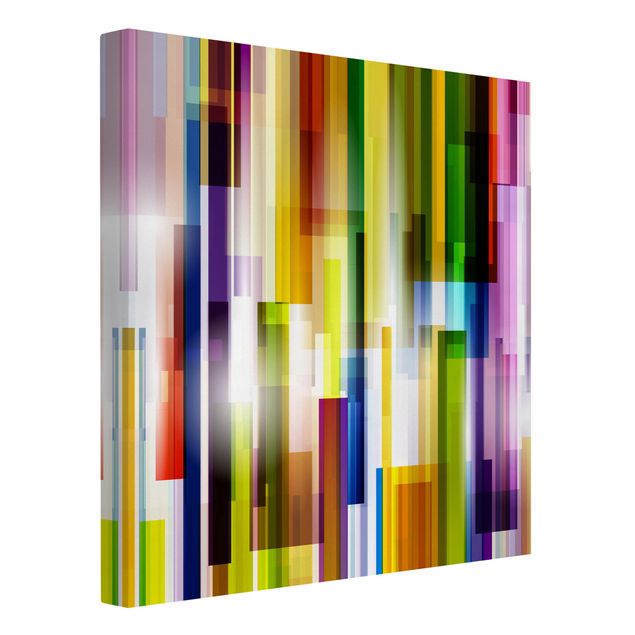 Wandbilder Muster Rainbow Cubes