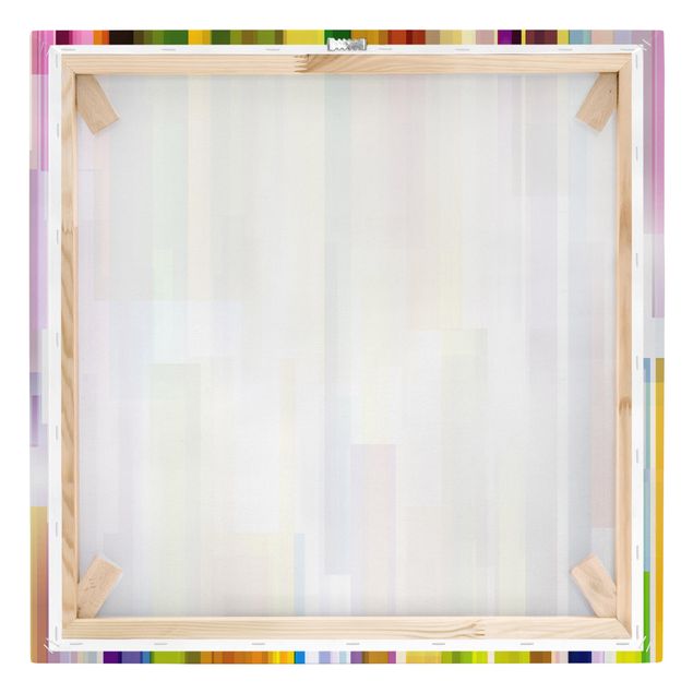 Leinwandbild - Rainbow Cubes - Quadrat 1:1