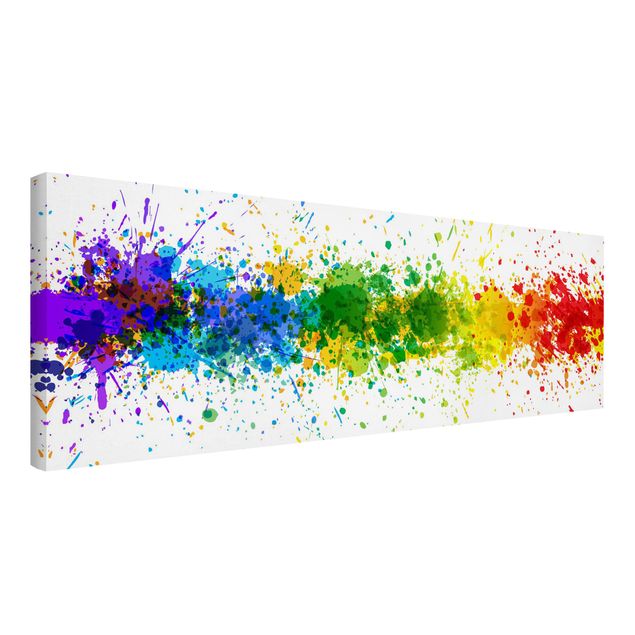 Leinwandbilder Muster Rainbow Splatter