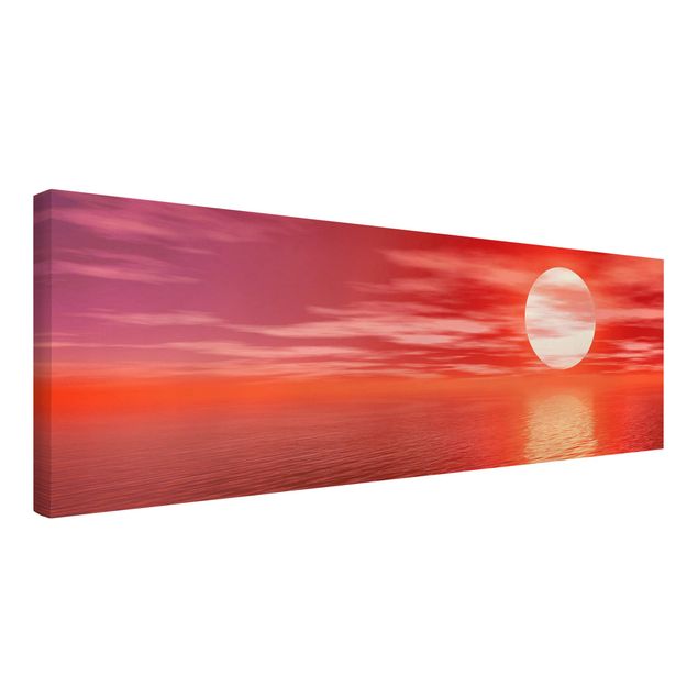 Wandbilder Strände Red Sunset