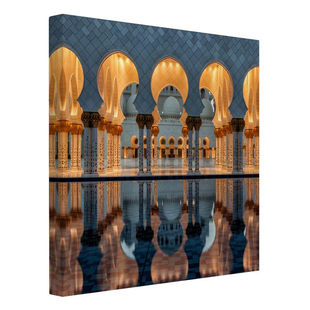 Wandbilder Architektur & Skyline Reflexionen in der Moschee