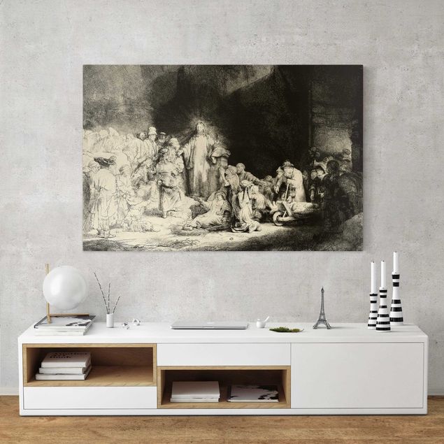 Wanddeko Küche Rembrandt van Rijn - Christus heilt die Kranken