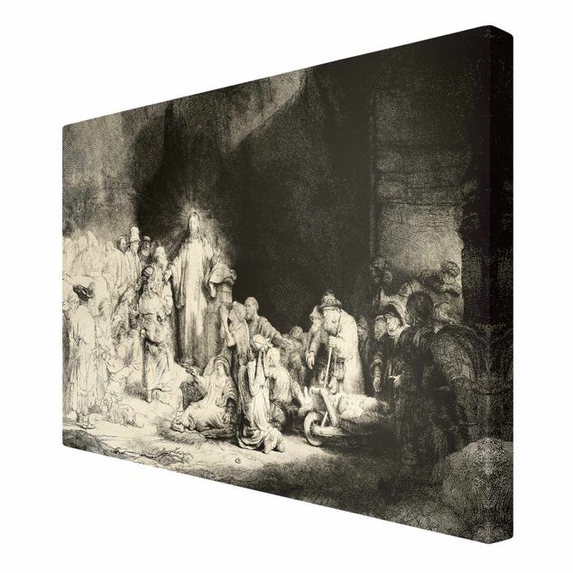 Kunstdruck Leinwand Rembrandt van Rijn - Christus heilt die Kranken