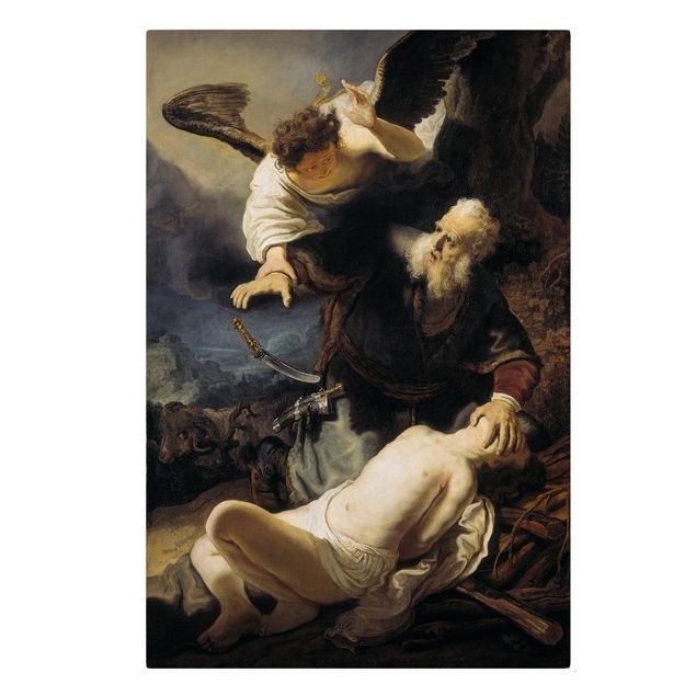 Wandbilder Barock Rembrandt van Rijn - Die Opferung Isaaks