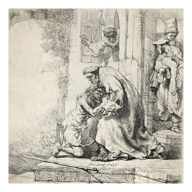 Wandbilder Kunstdrucke Rembrandt van Rijn - Die Rückkehr des Sohnes