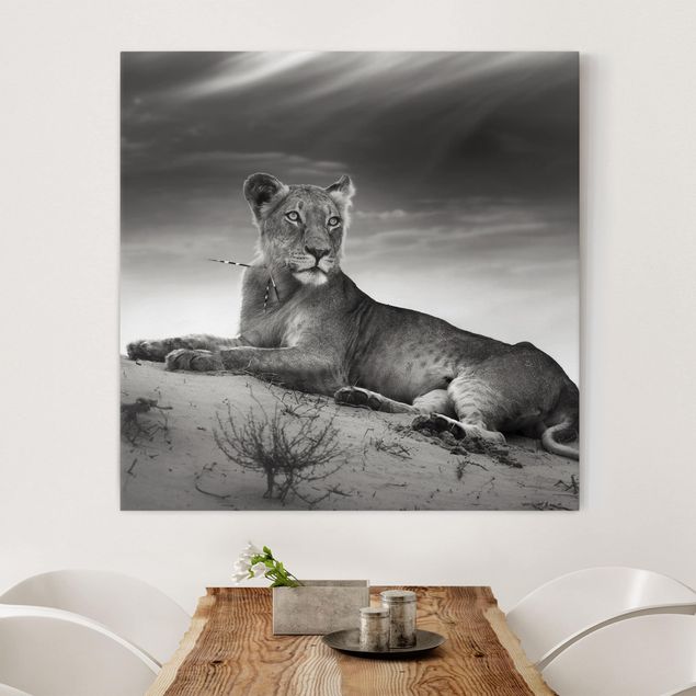 Küchen Deko Resting Lion