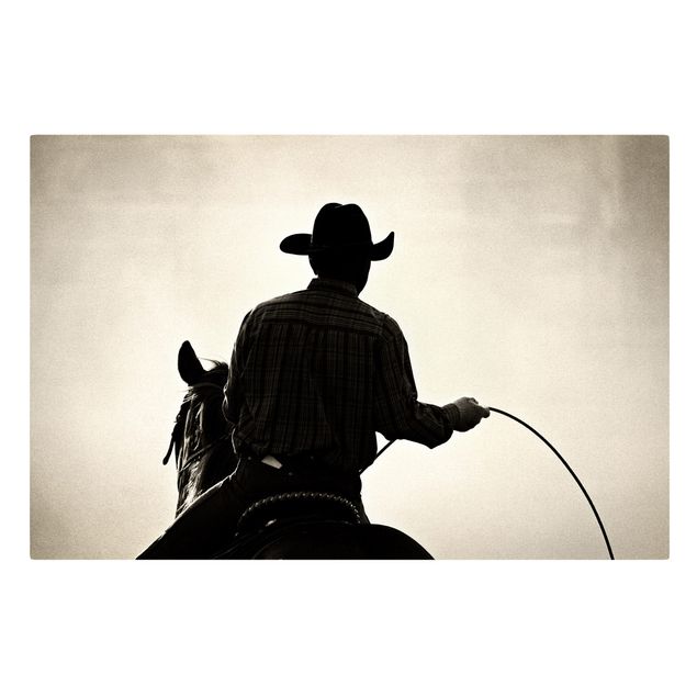 Wandbilder Portrait Riding Cowboy