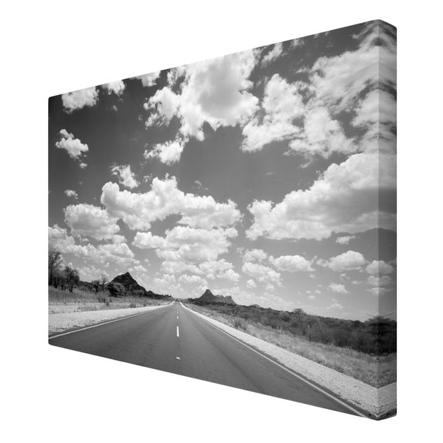schwarz-weiß Bilder auf Leinwand Route 66 II