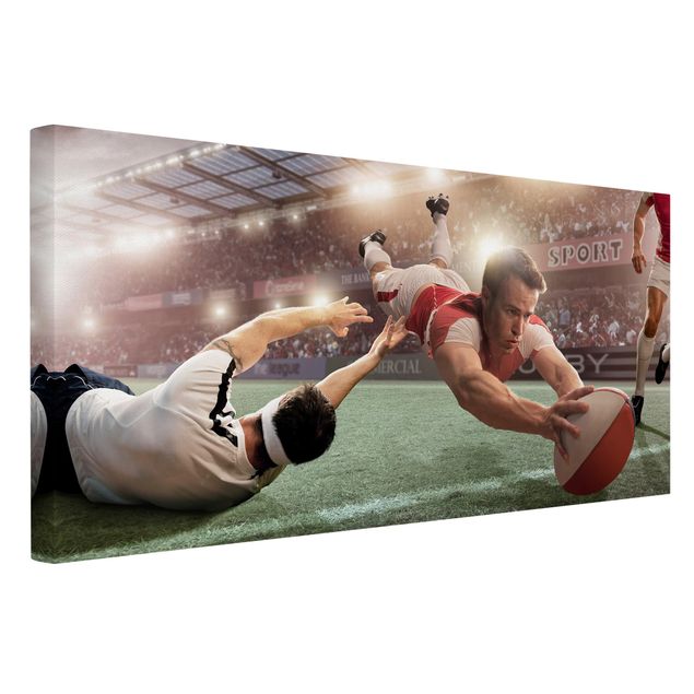 Wandbilder Modern Rugby-Action