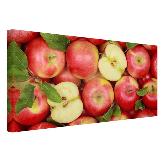 Wandbilder Blumen Saftige Äpfel