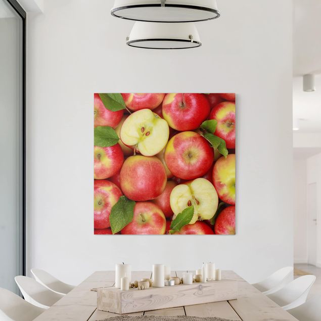Wandbilder Floral Saftige Äpfel