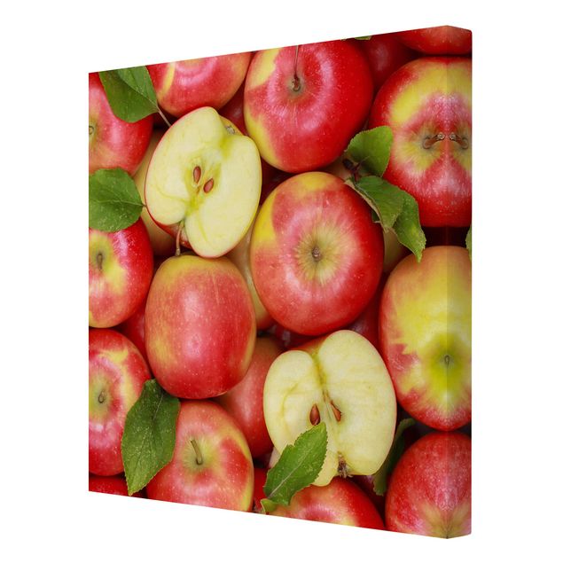 Wandbilder Rot Saftige Äpfel