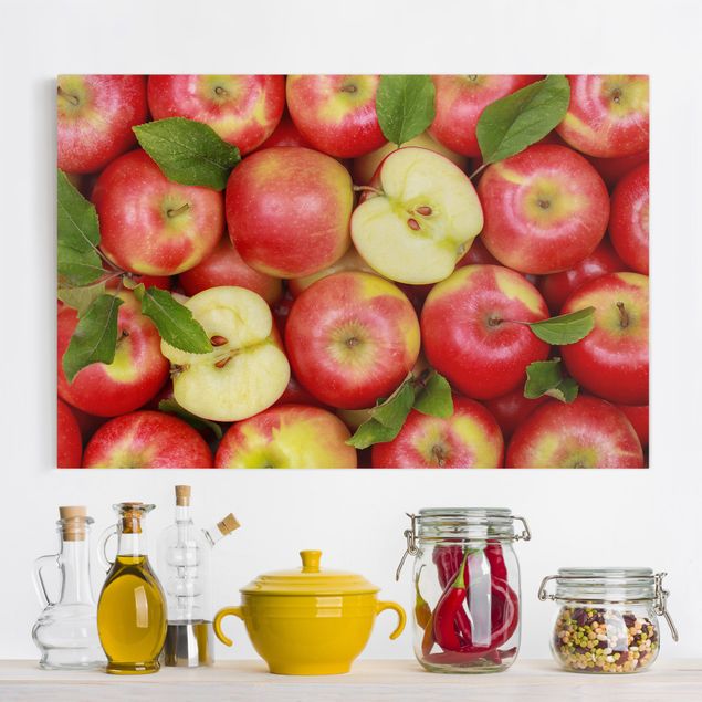 Küche Dekoration Saftige Äpfel