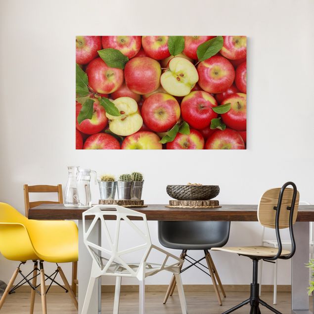 Wandbilder Floral Saftige Äpfel