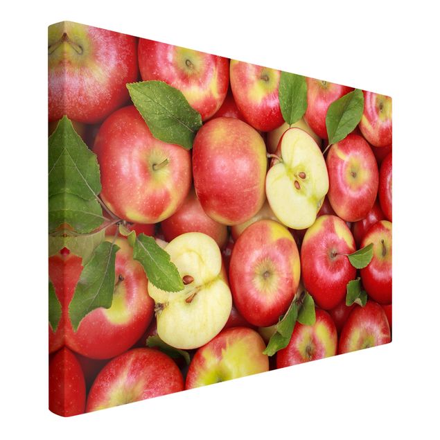 Wandbilder Blumen Saftige Äpfel