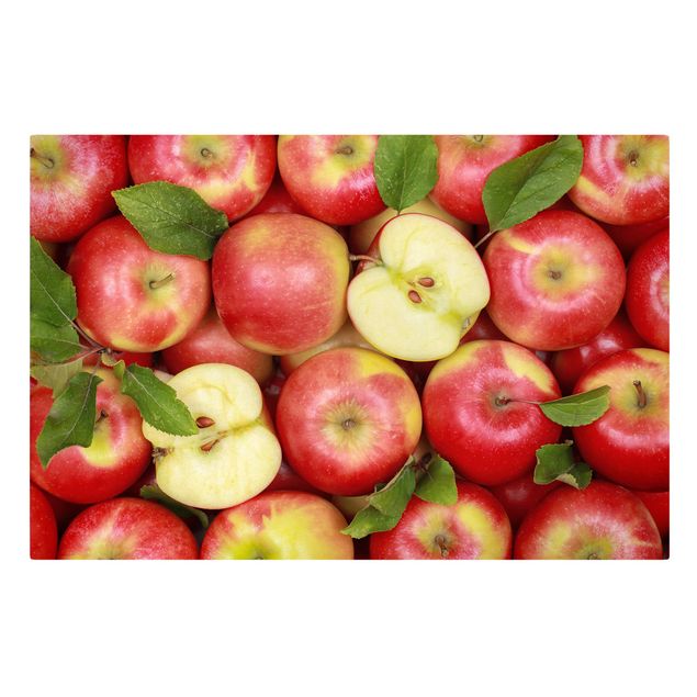 Leinwandbilder Obst Saftige Äpfel
