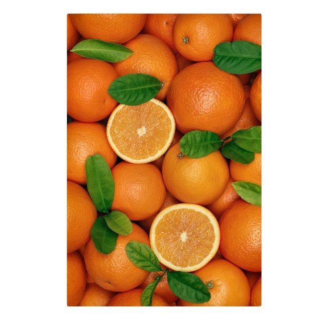Leinwandbilder Obst Saftige Orangen