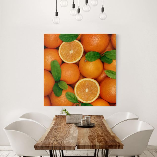 Wandbilder Früchte Saftige Orangen