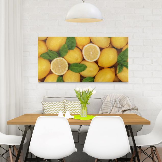 Wandbilder Floral Saftige Zitronen