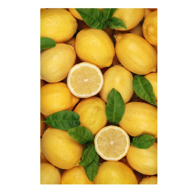 Leinwandbilder Obst Saftige Zitronen