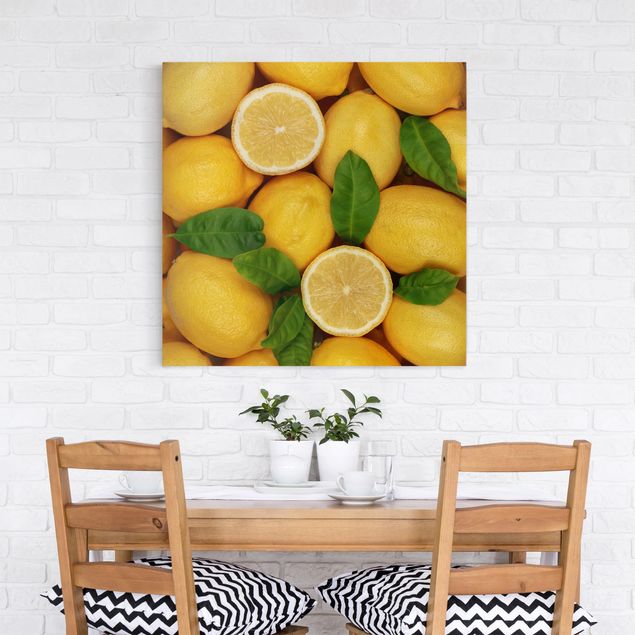 Wandbilder Früchte Saftige Zitronen